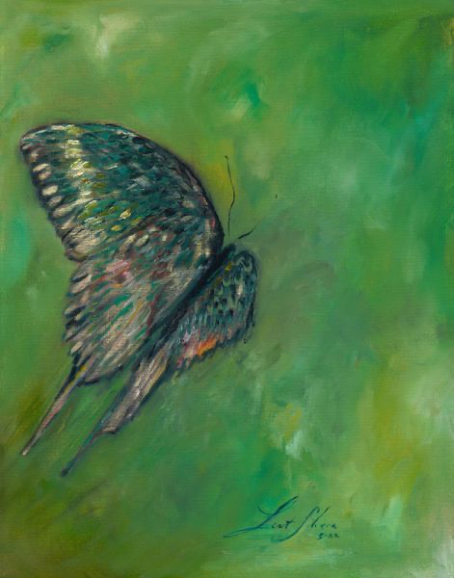 Freedom — painting by Leat Silvera, 11 × 14 in