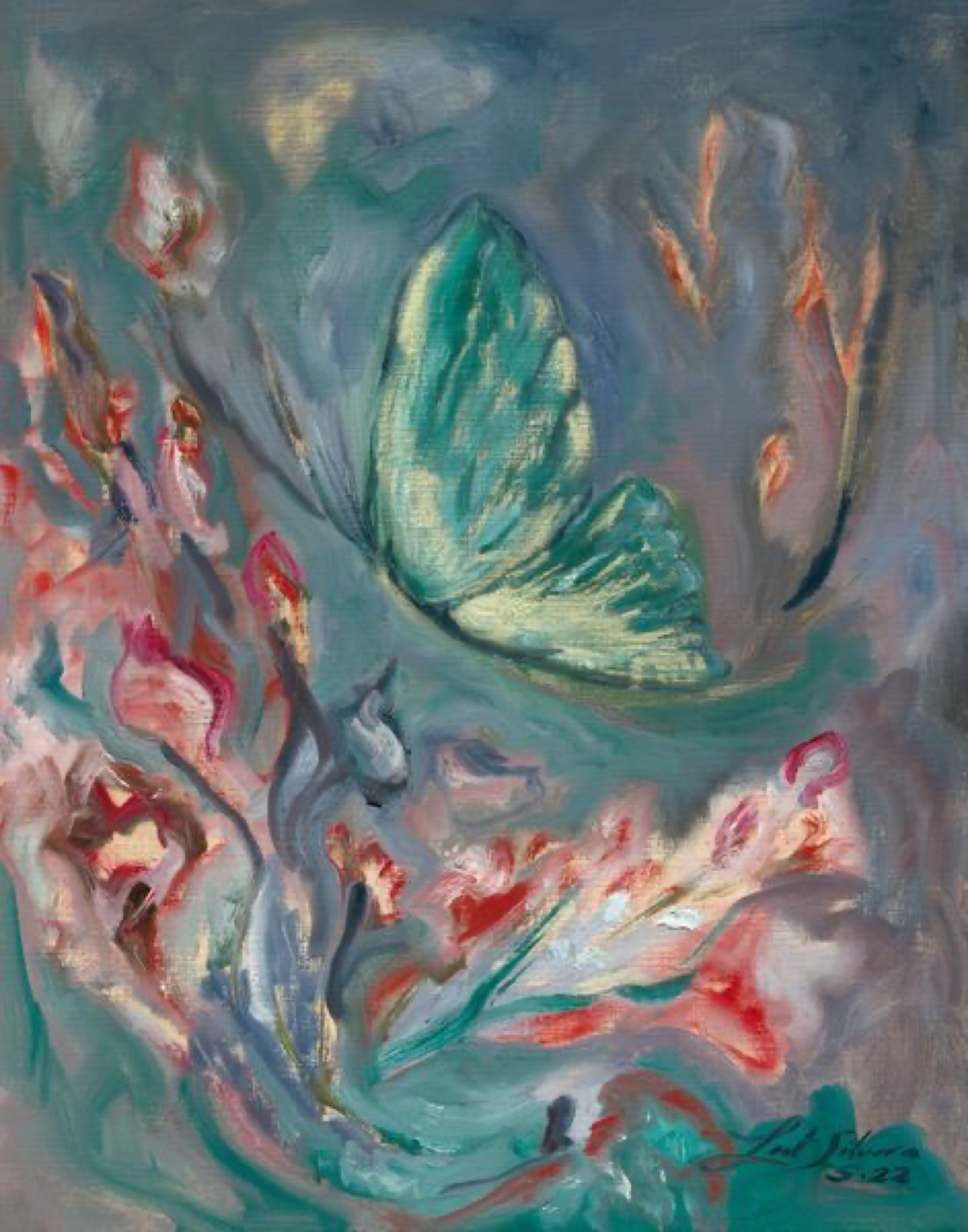 Metamorphosis — painting by Leat Silvera, 11 × 14 in