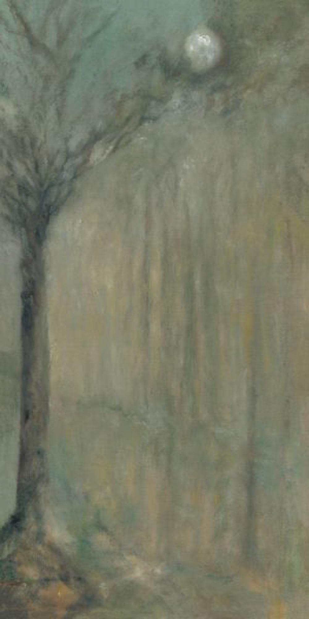 Mystic — painting by Leat Silvera, 10 × 20 in