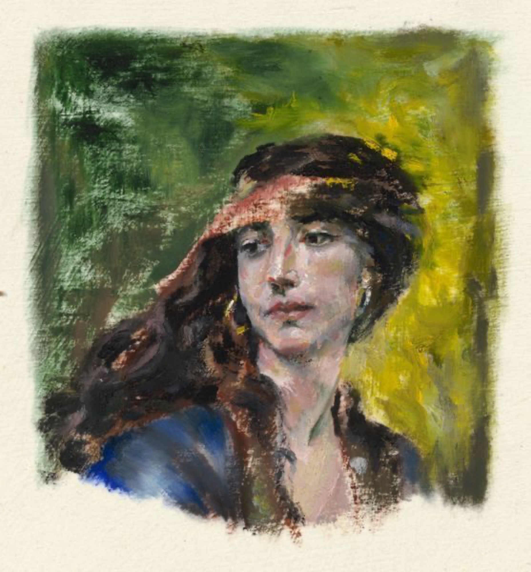 Victory — painting by Leat Silvera, 9.75 × 7 in
